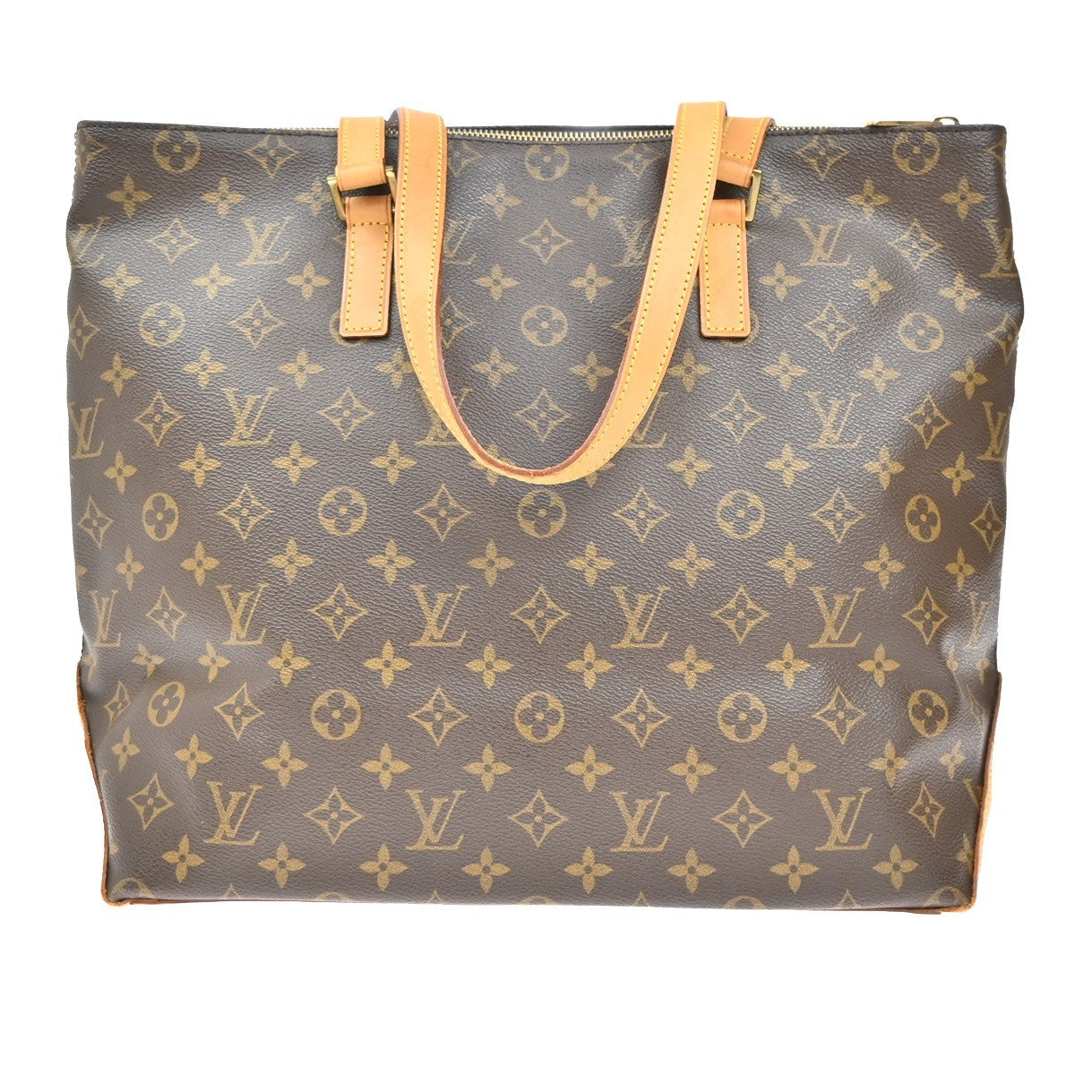 LOUIS VUITTON Cabas Mezzo Shoulder Bag Monogram Leather Brown M51151 85CA092