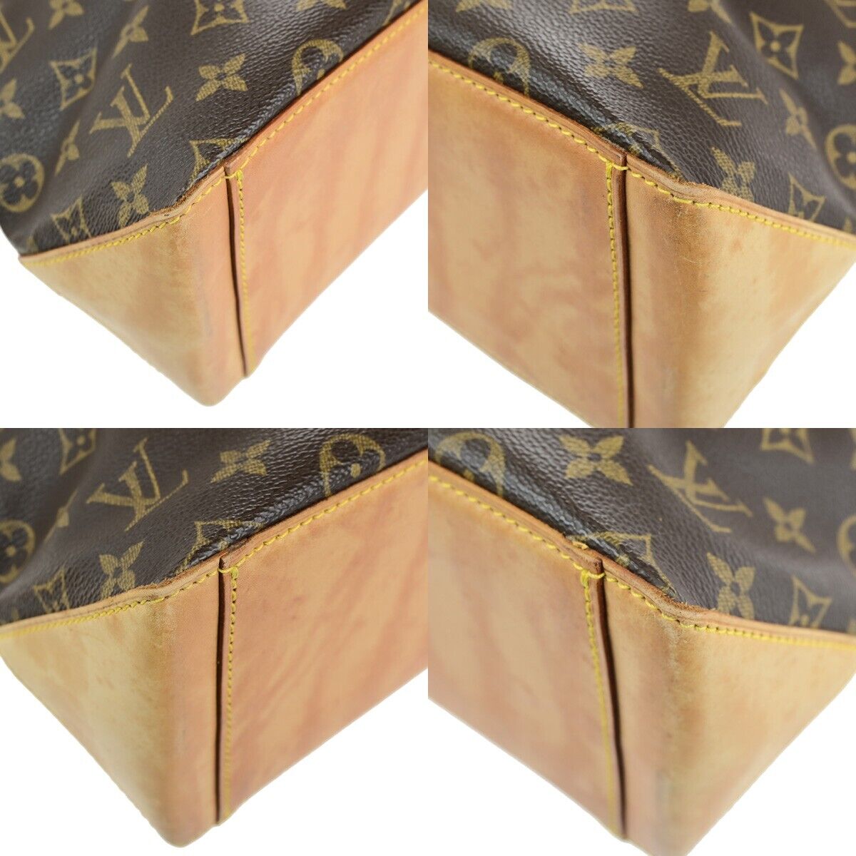 LOUIS VUITTON Cabas Piano Shoulder Bag Monogram Leather Brown M51148 77SJ595