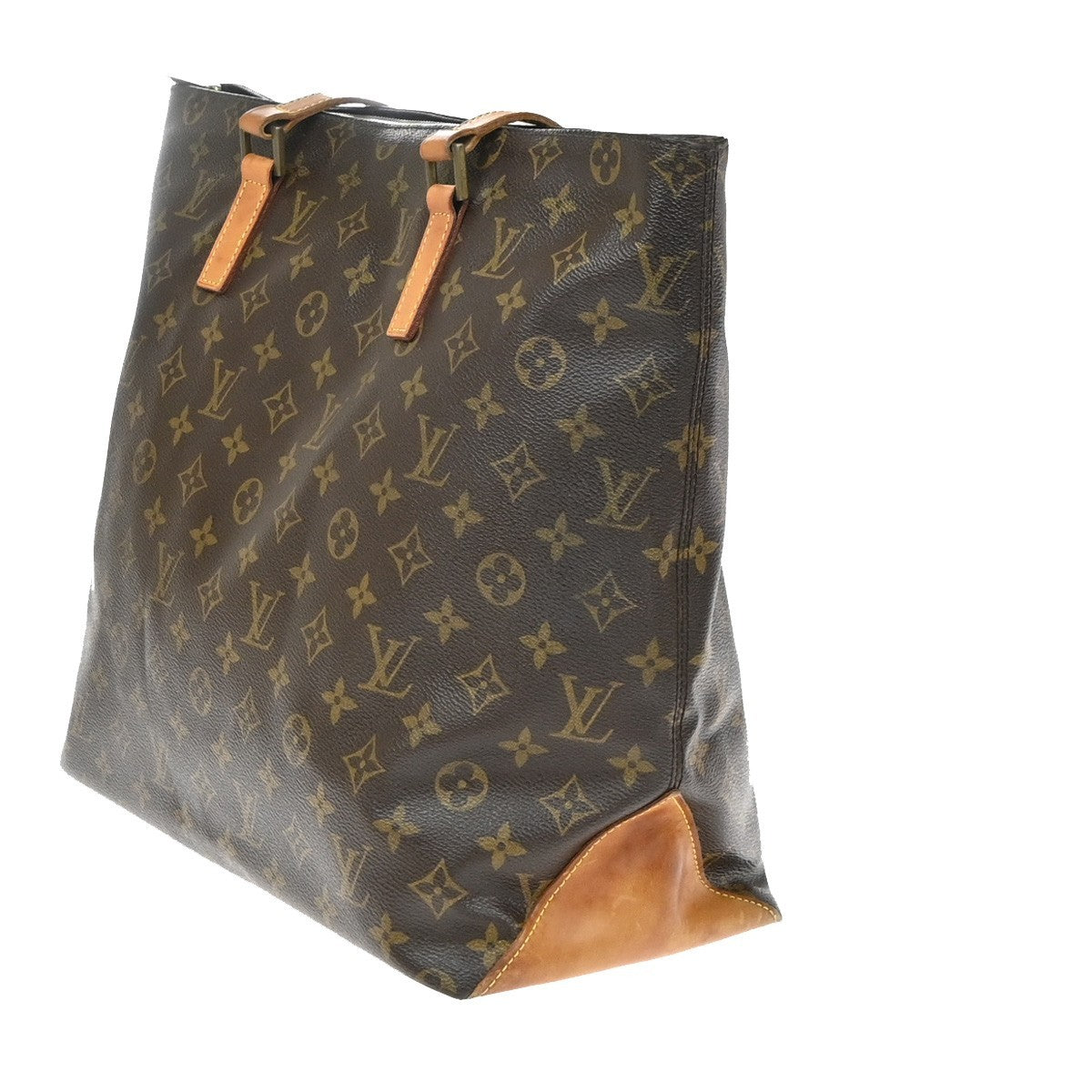 LOUIS VUITTON Cabas Mezzo Shoulder Bag Monogram Leather Brown M51151 85YH949