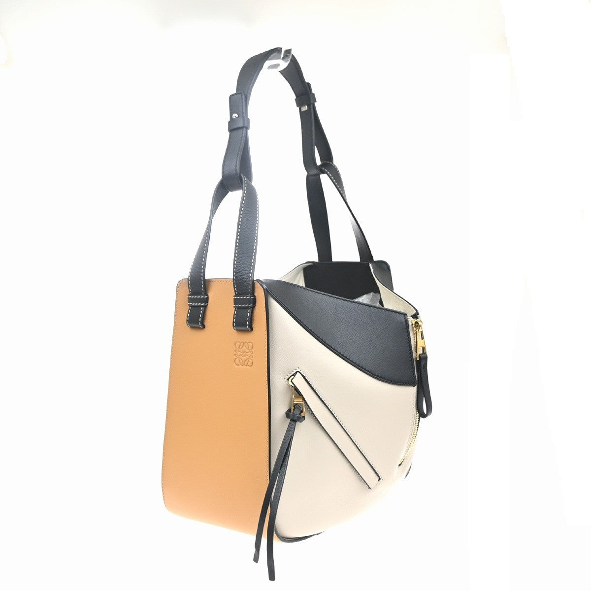 LOEWE Hammock Small Tricolor 2way Shoulder Hand Bag Leather BE BN BK 618RL944