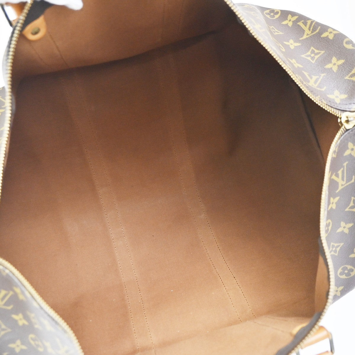 LOUIS VUITTON Keepall 55 Travel Hand Bag Monogram Leather Brown M41424 76YH894