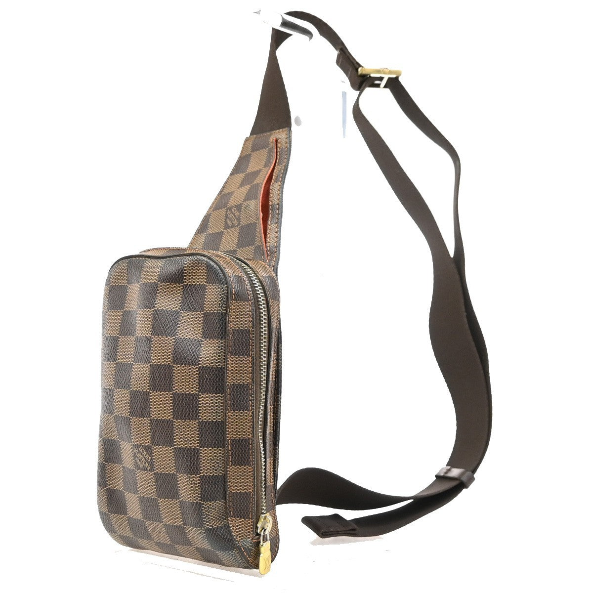 LOUIS VUITTON Geronimos Bum Body Bag Damier Leather Brown Spain N51994 71KD174