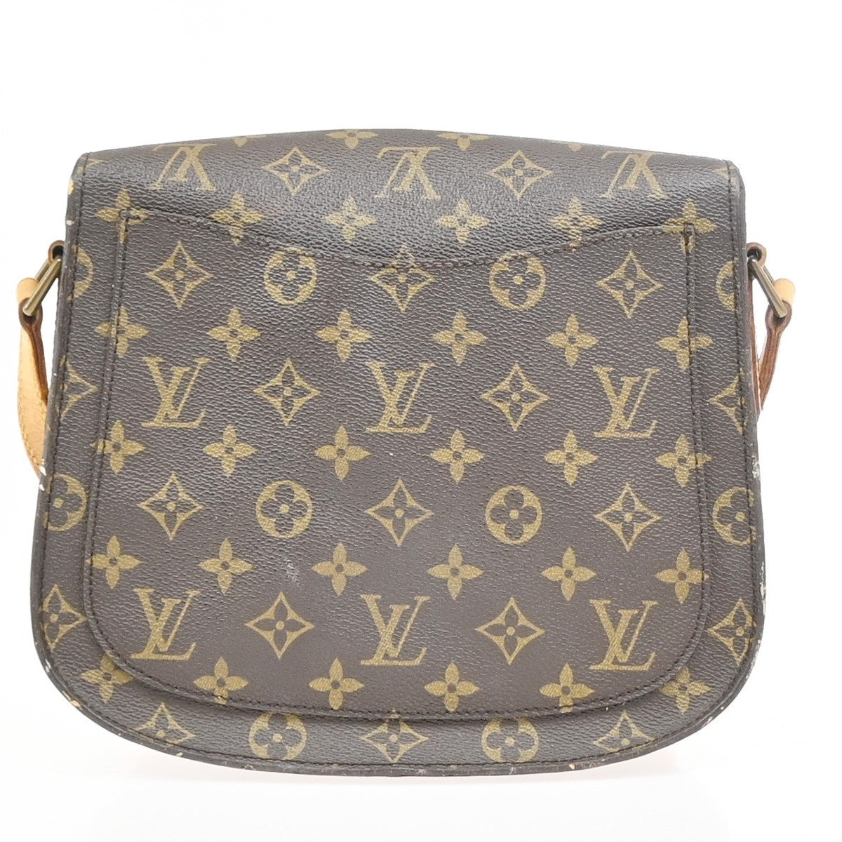 LOUIS VUITTON Saint Cloud GM Shoulder Bag Monogram Leather Brown M51242 30PA025