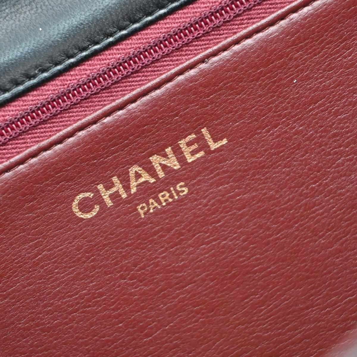 CHANEL CC Logo Matelasse 25 Chain Shoulder Bag Leather Black GHW 675RF301