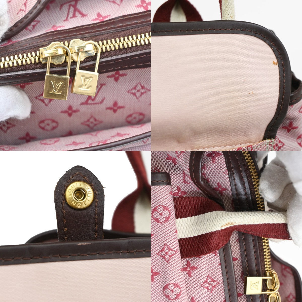 LOUIS VUITTON Marie Kate Shoulder Bag Monogram Mini Lin Pink M92506 86TA686
