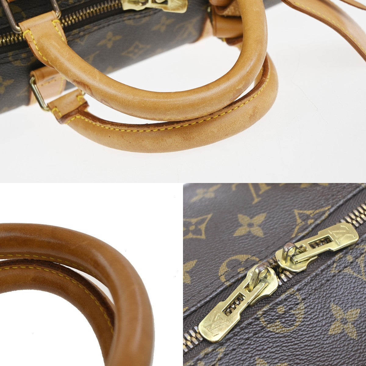 LOUIS VUITTON Keepall Bandouliere 50 2Way Hand Bag Monogram Brown M41416 97EG149