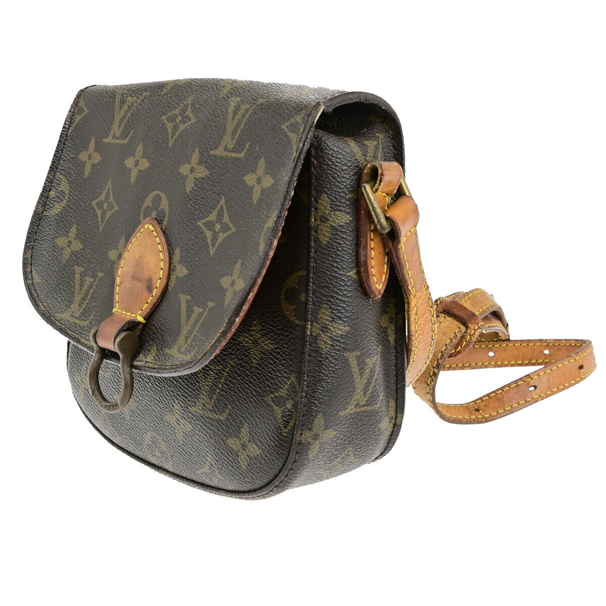 LOUIS VUITTON Mini Saint Cloud Shoulder Bag Monogram Leather BN M51244 04YG772
