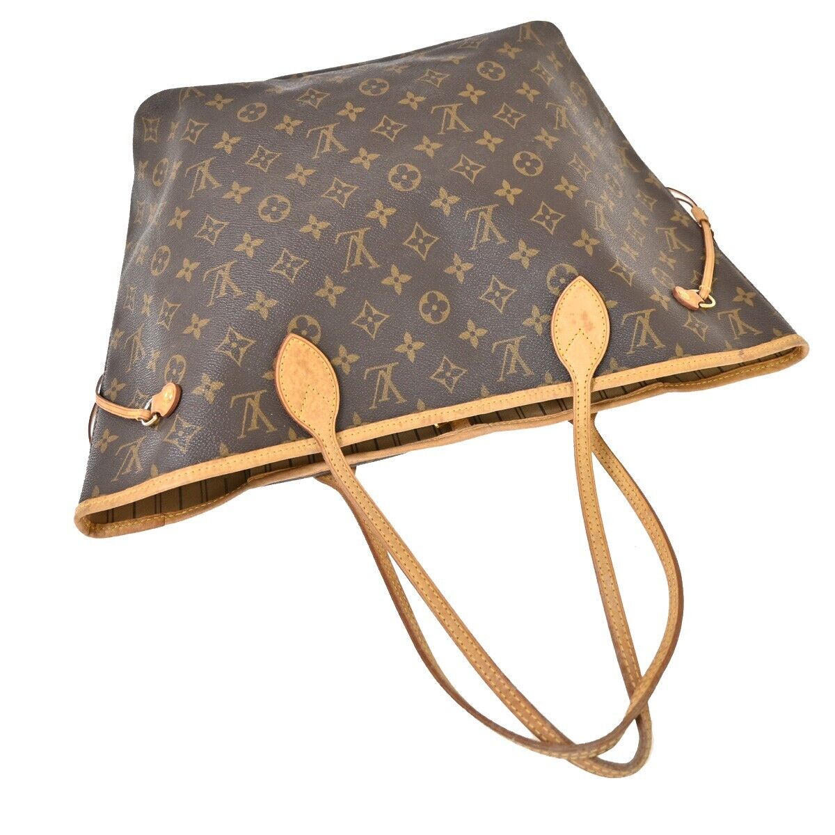 LOUIS VUITTON Neverfull MM Shoulder Tote Bag Monogram Leather BN M40156 99HB690