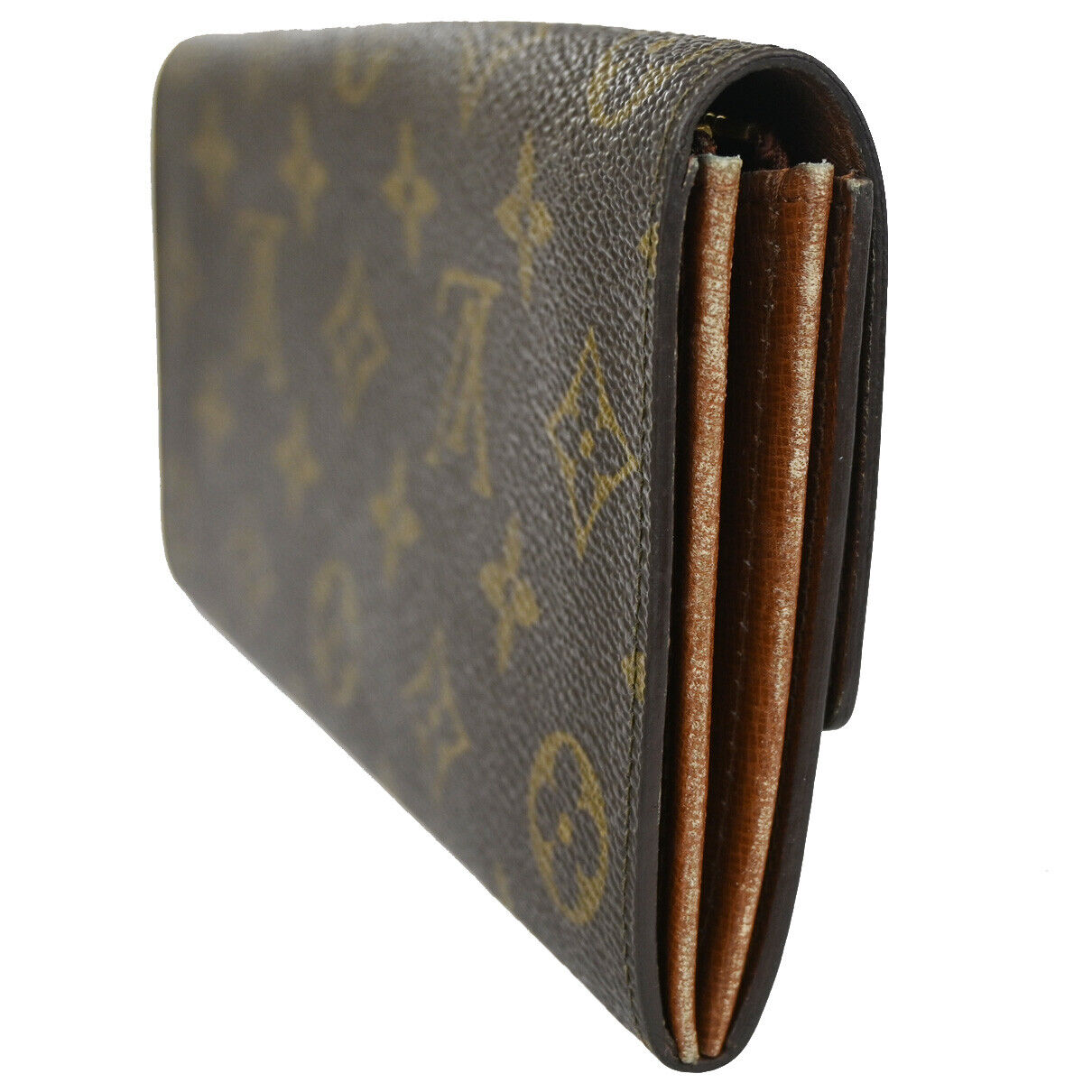 LOUIS VUITTON Porte Monnaie Credit Bifold Wallet Monogram Leather M61724 02YE304