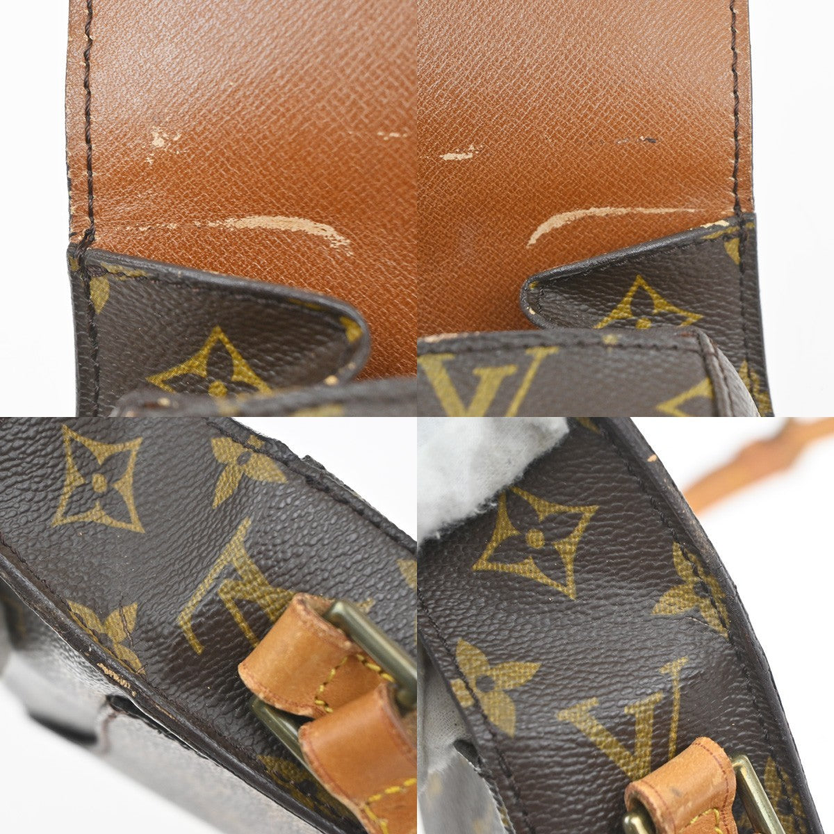 LOUIS VUITTON Mini Saint Cloud Shoulder Bag Monogram Leather BN M51244 32MA504