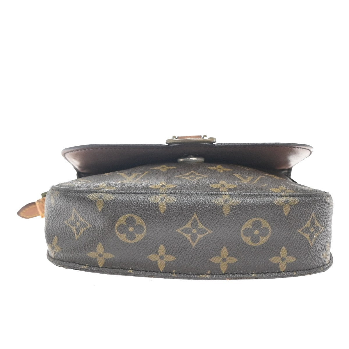 LOUIS VUITTON Saint Cloud MM Shoulder Bag Monogram Leather Brown M51243 60MA420