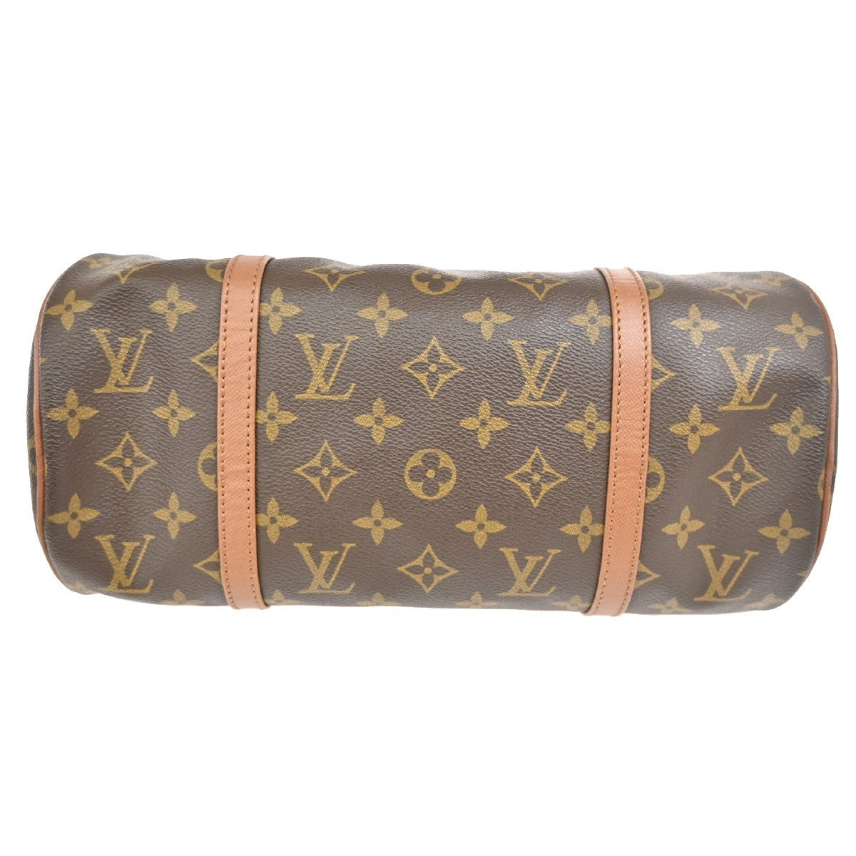 LOUIS VUITTON Logo PAPILLON 30 Hand Bag Monogram Leather Brown M51365  73TA131