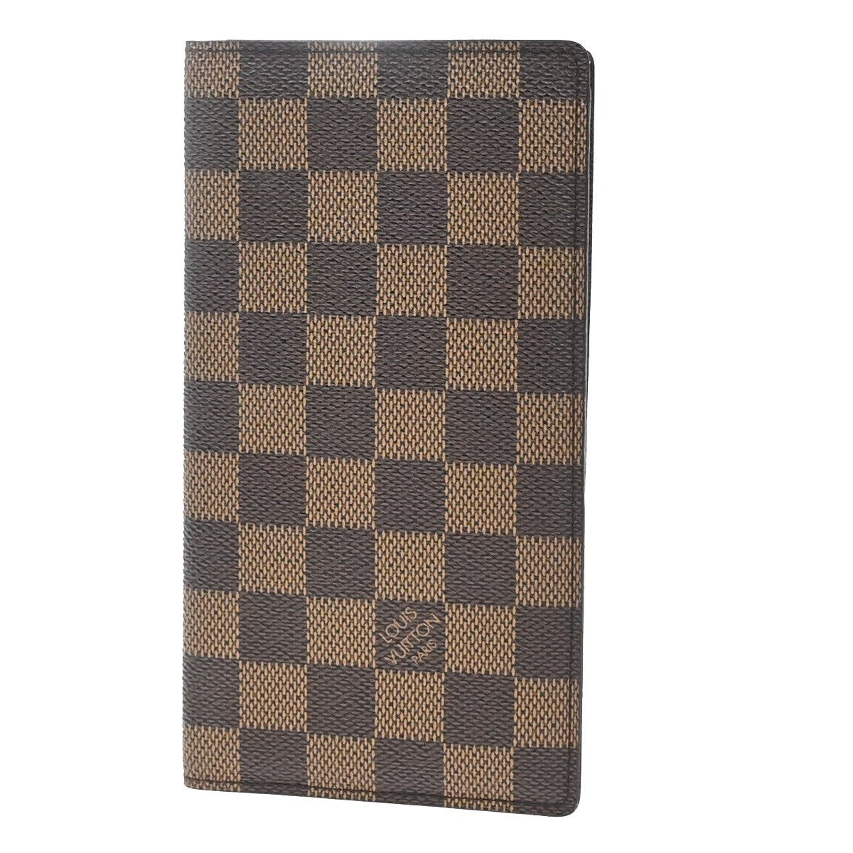 LOUIS VUITTON Porte Valeurs Cartes Credit Damier Leather Brown N61823 07KP380