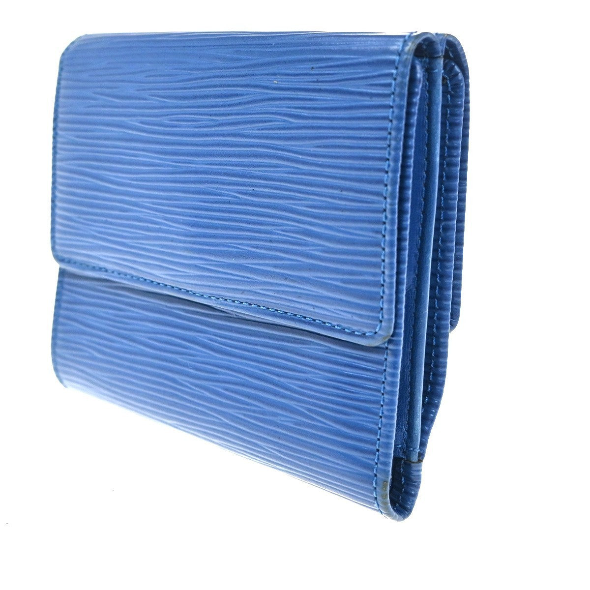 LOUIS VUITTON Porte-Monnaie Billets Cartes Credit Wallet Epi Blue M63485 07KC417