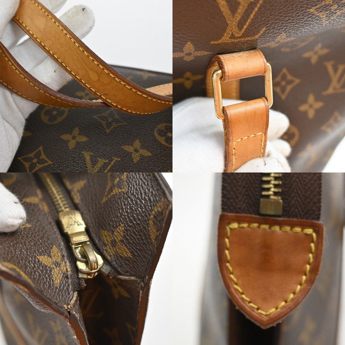 LOUIS VUITTON BABYLONE Shoulder Bag Monogram Leather Brown France M51102 84SA030