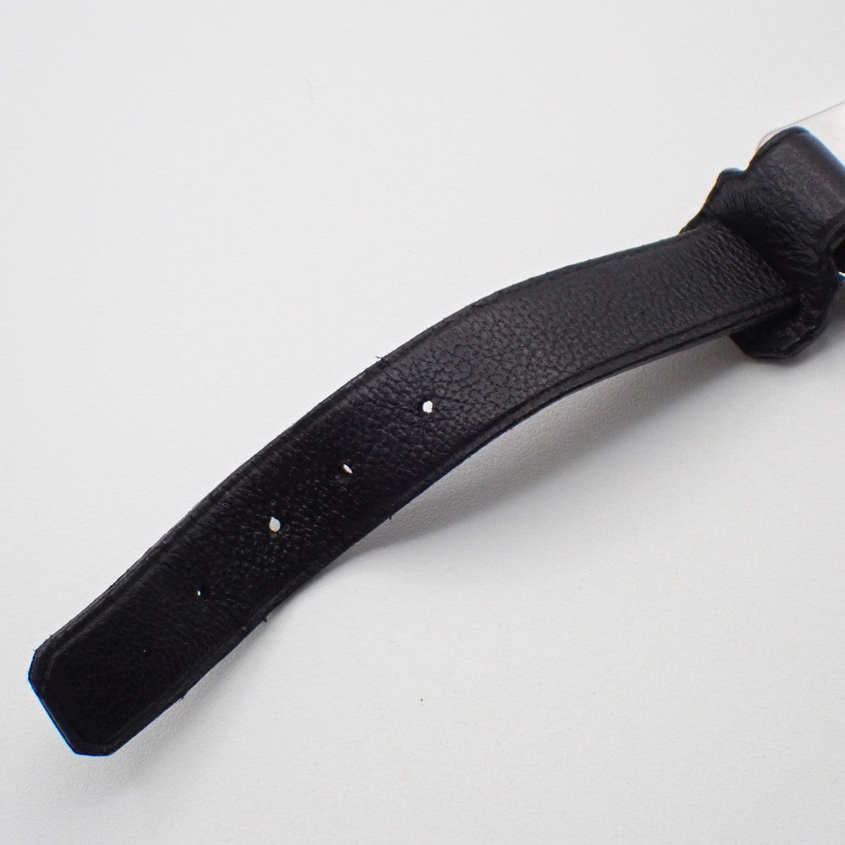 LOUIS VUITTON Champs Elysees Bracelet Leather Black Silver M65458 02KP066