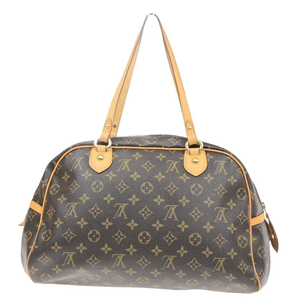 LOUIS VUITTON Montorgueil GM Shoulder Bag Monogram Leather Brown M95566 58YJ266