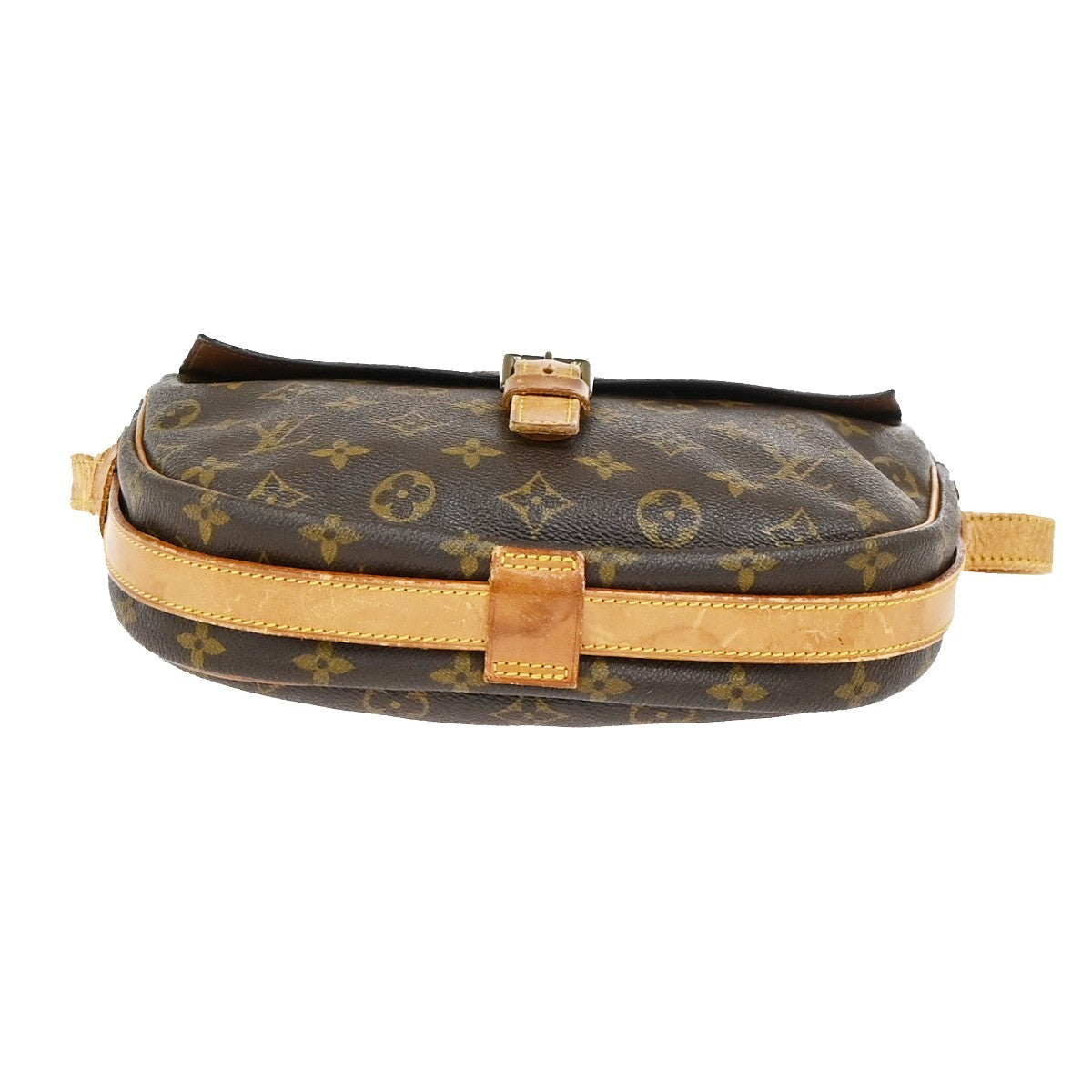LOUIS VUITTON Jeune Fille GM Shoulder Bag Monogram Leather Brown M51225 61YJ067