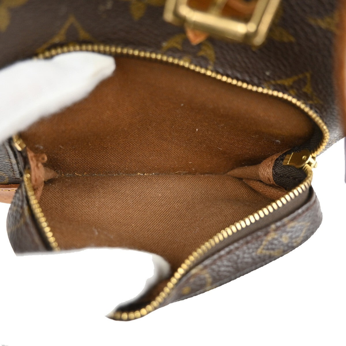 LOUIS VUITTON Mini Montsouris Backpack Bag Monogram Leather Brown M51137 12EE163