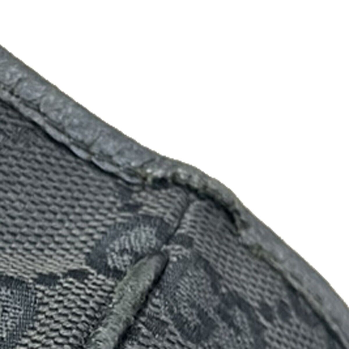 GUCCI Logo GG Pattern Shoulder Bag Canvas Leather Black Silver Italy 05FA533