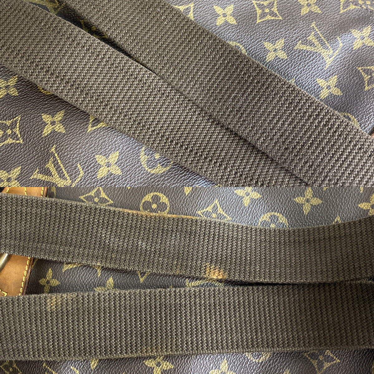 LOUIS VUITTON Montsouris GM Backpack Bag Monogram Leather Brown M51135 85YG509