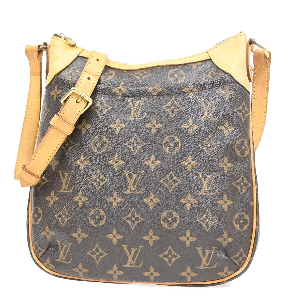 LOUIS VUITTON Odeon PM Shoulder Bag Monogram Leather Brown Spain M56390 27MA389