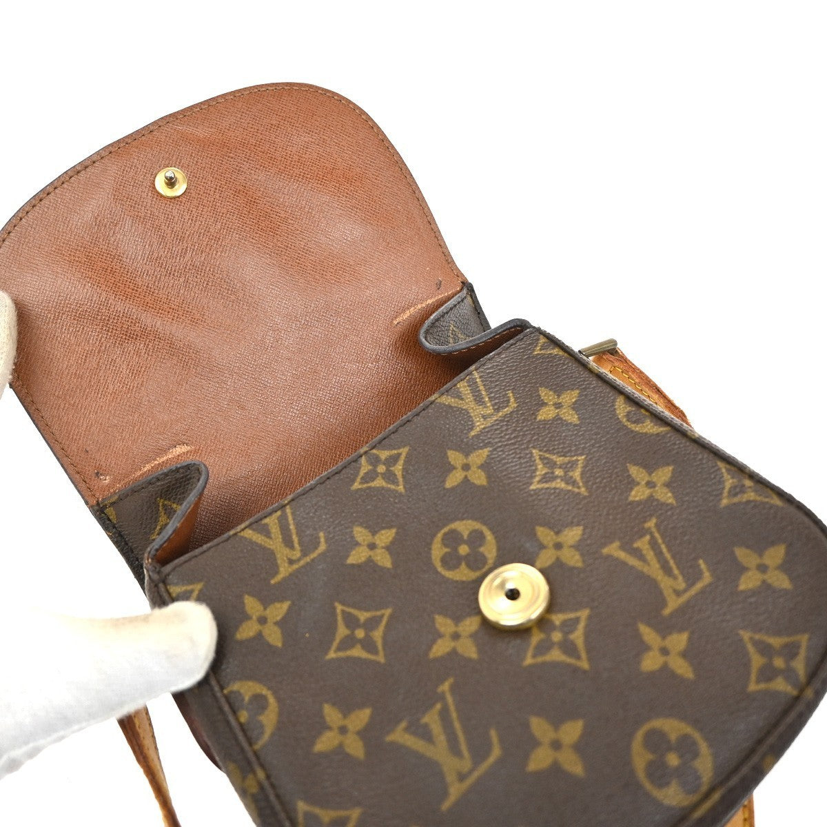 LOUIS VUITTON Mini Saint Cloud Shoulder Bag Monogram Leather BN M51244 35KP461