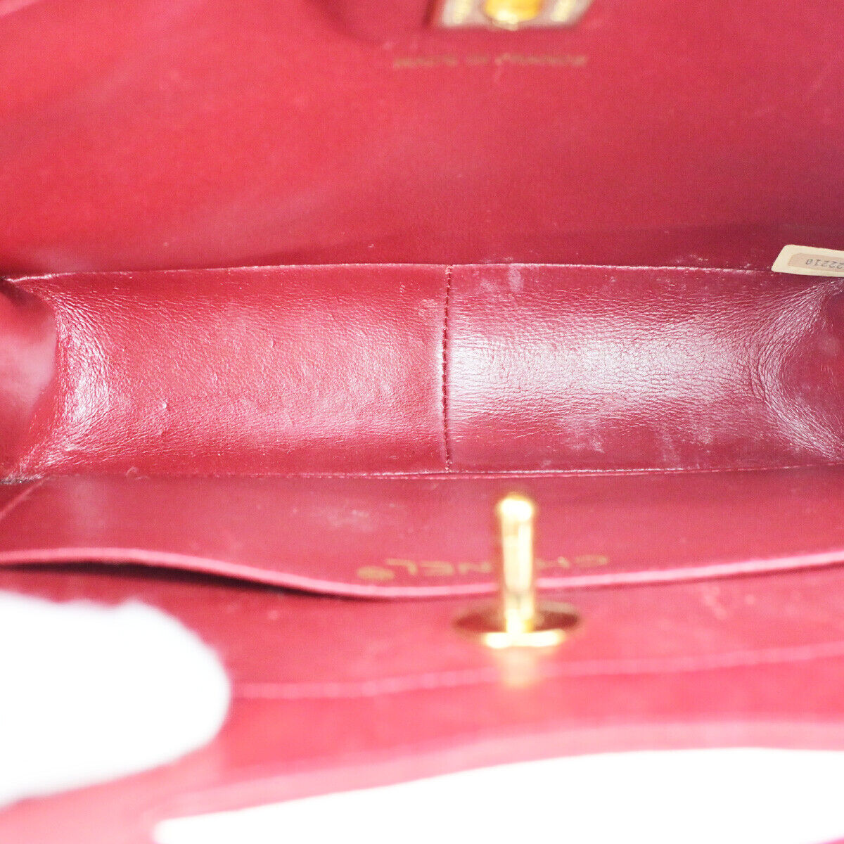 CHANEL CC Matelasse 2Way Chain Shoulder Hand Bag Leather RD GHW Vintage 642RK694