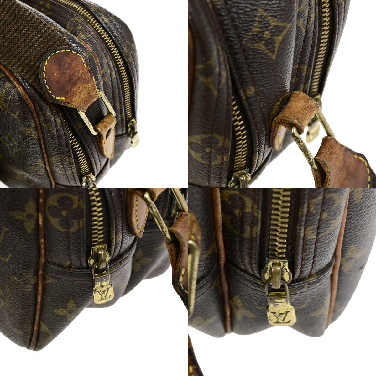 LOUIS VUITTON Reporter PM Crossbody Shoulder Bag Monogram Leather M45254 61YF080