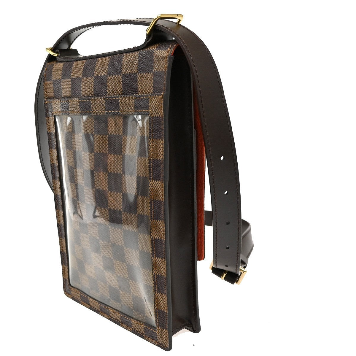 LOUIS VUITTON Portobello Shoulder Bag Damier Leather Brown N45271 72CA487