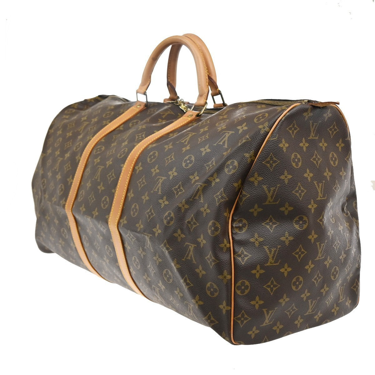 LOUIS VUITTON Keepall 60 Travel Hand Bag Monogram Leather Brown M41422 97CA434