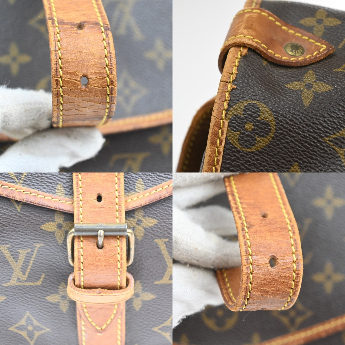 LOUIS VUITTON Saumur 35 Shoulder Bag Monogram Leather BN France M42254 31MA327