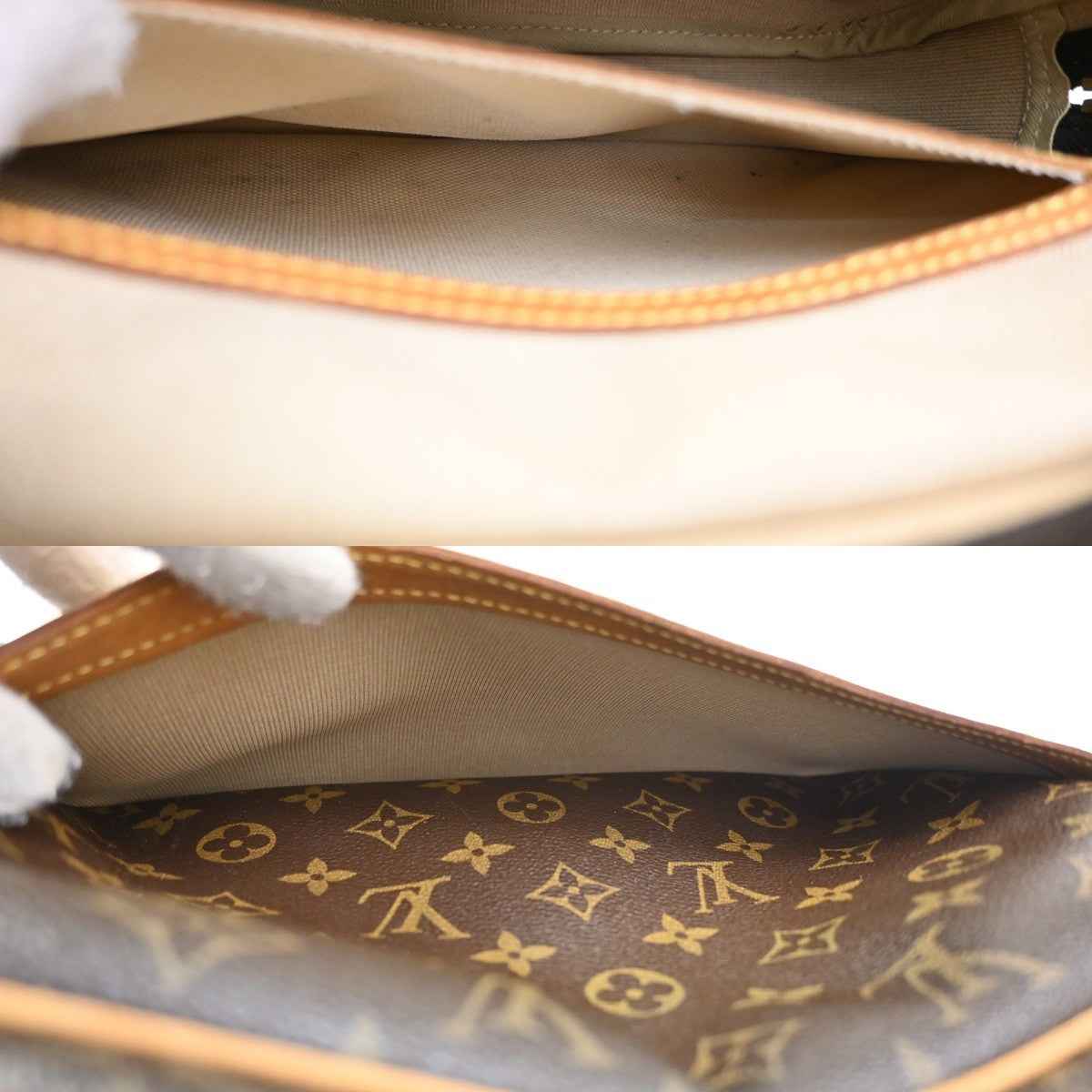 LOUIS VUITTON Reporter Crossbody Shoulder Bag Monogram Leather BN M45254 70CA919