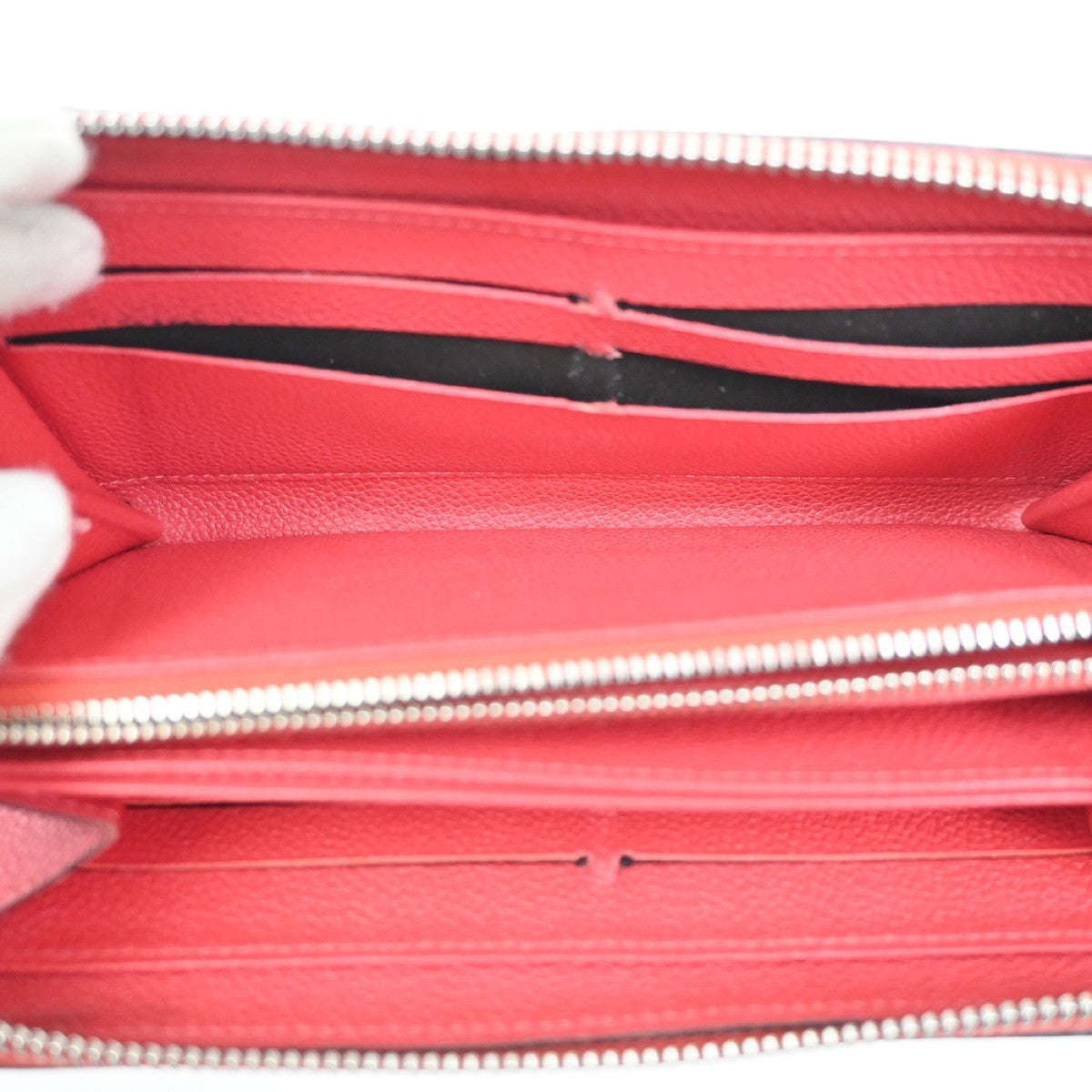 LOUIS VUITTON Zippy Wallet Long Wallet Monogram Empreinte Red M61865 66KC311