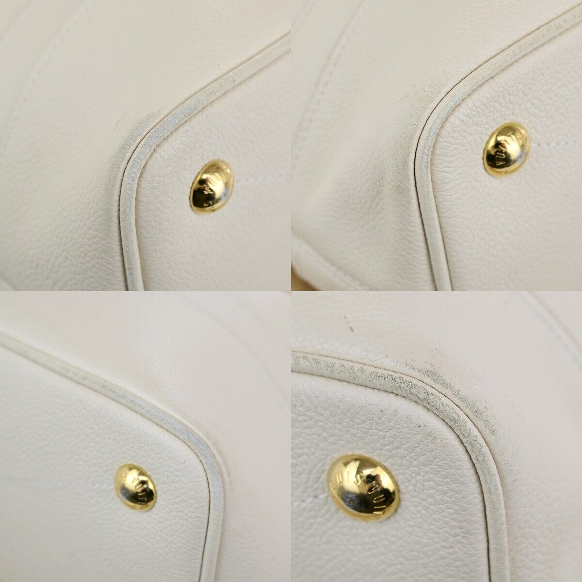 LOUIS VUITTON Citadin PM Shoulder Bag Monogram Empreinte White M40554 71ED350