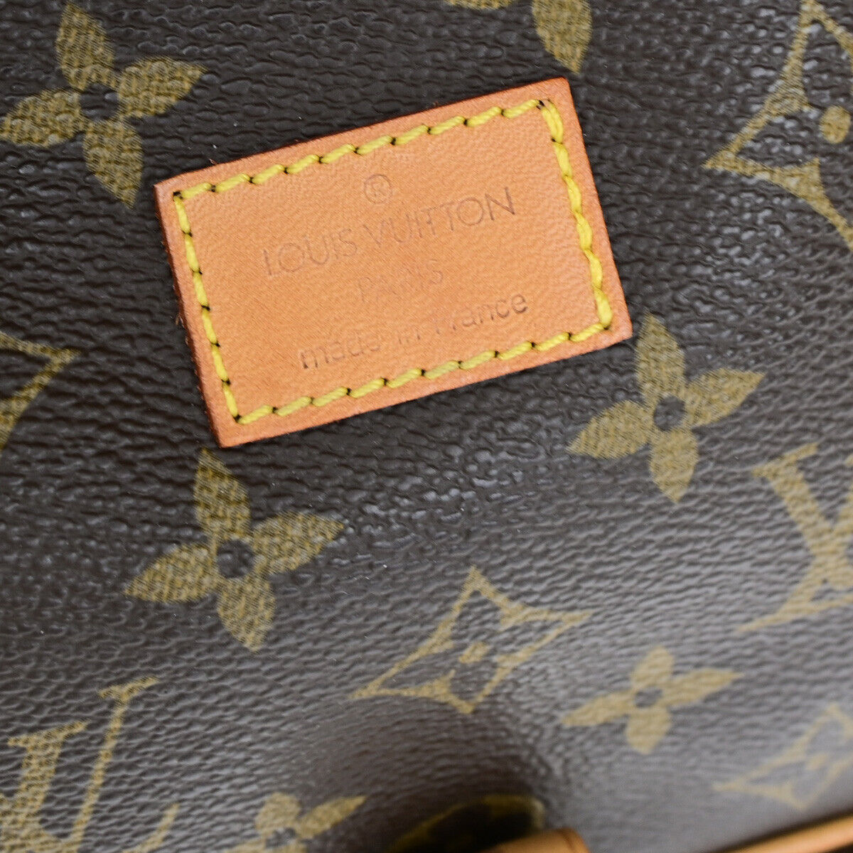 LOUIS VUITTON Logo Saumur 30 Shoulder Bag Monogram Leather Brown M42256 18YF645