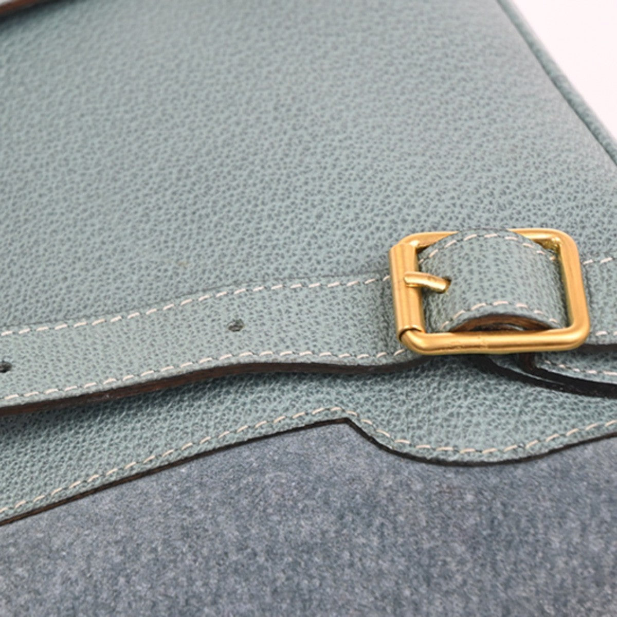 GUCCI Logo Bamboo Handle Mini Backpack Bag Suede Leather Green GHW Italy 36KC838