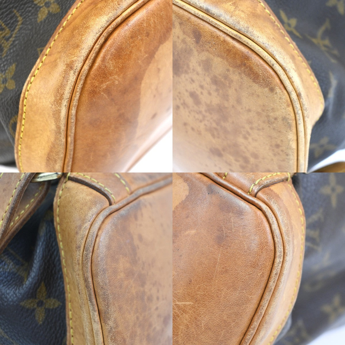 LOUIS VUITTON Montsouris GM Backpack Bag Monogram Leather Brown M51135 72CA811