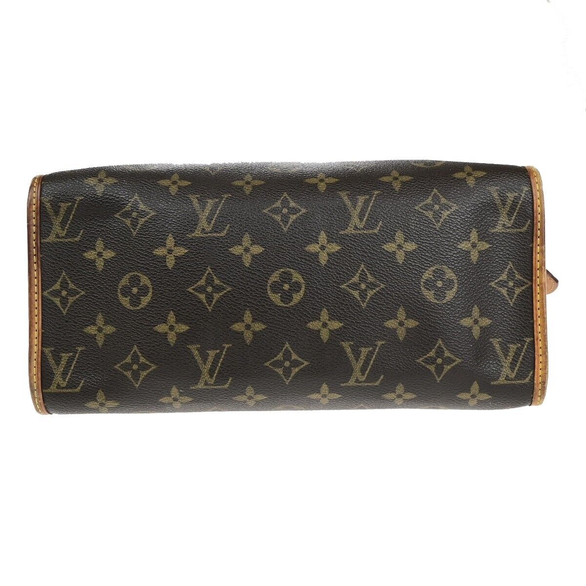 LOUIS VUITTON Popincourt Haut Shoulder Bag Monogram Leather Brown M40007 80EB688