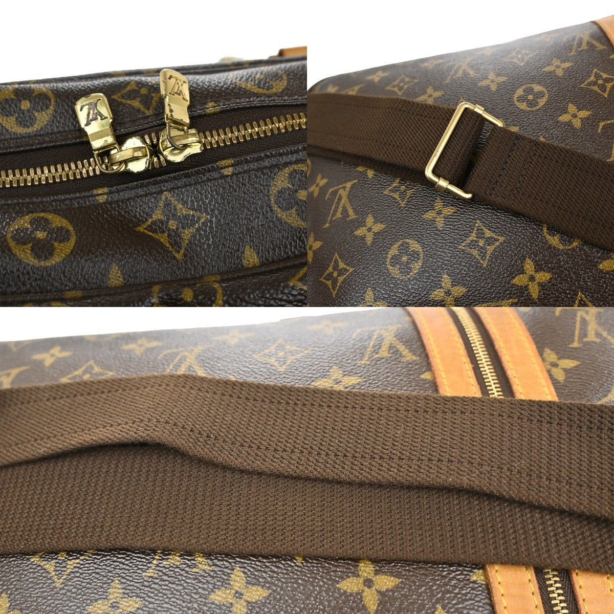 LOUIS VUITTON Sac Bosphore 2way Hand Bag Monogram Leather Brown M40043 54KB415