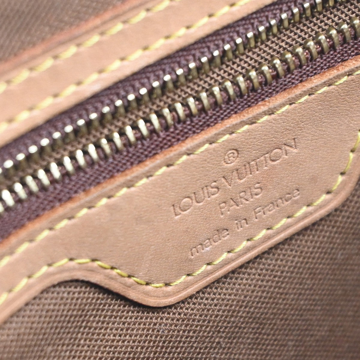 LOUIS VUITTON Cabas Piano Shoulder Bag Monogram Leather Brown M51148 87MA529
