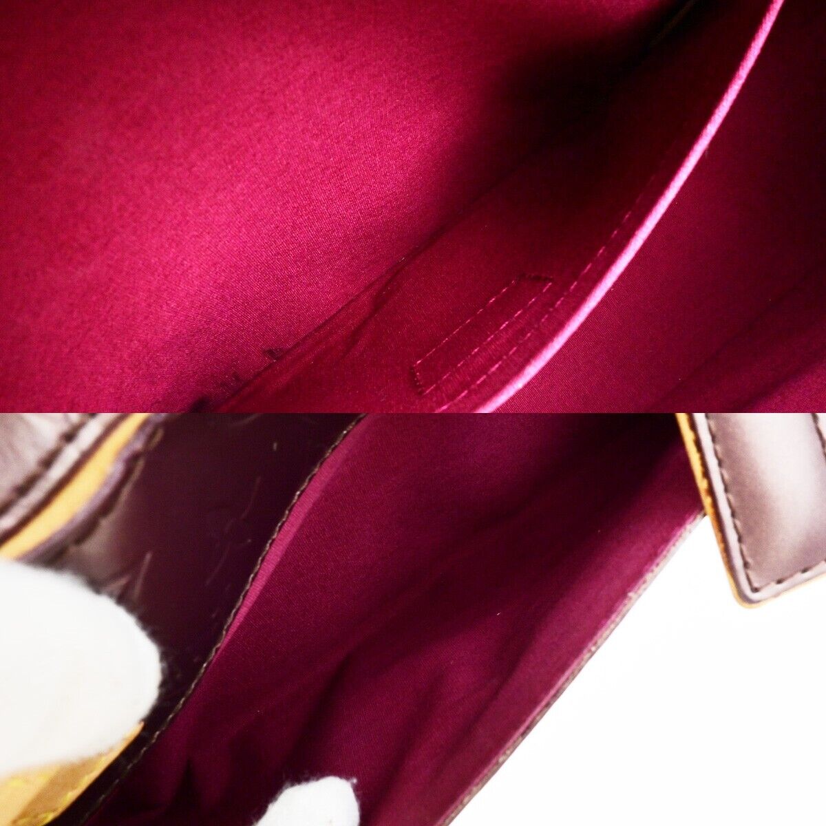 LOUIS VUITTON Shelton Shoulder Bag Monogram Mat Leather Purple M55176 82ED236