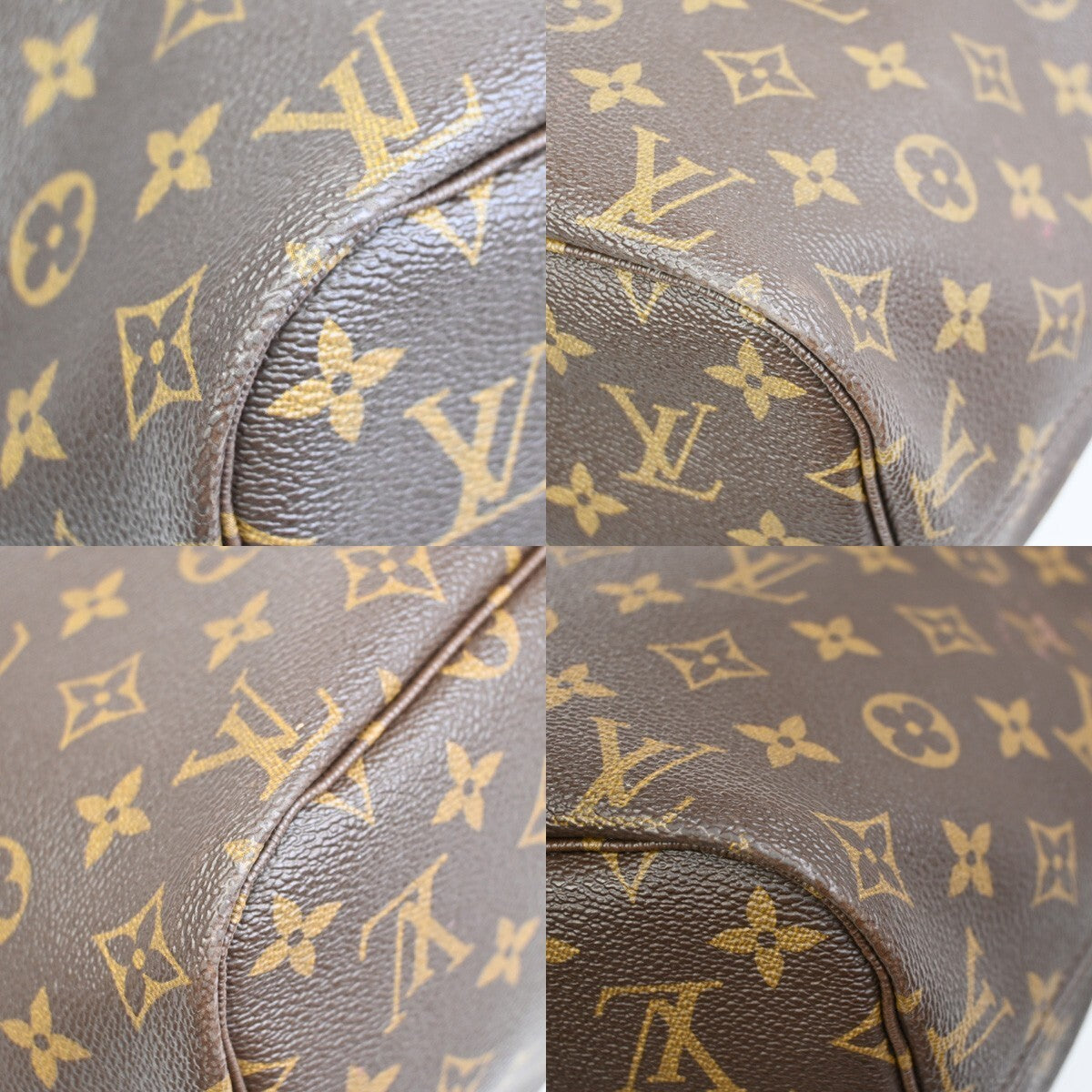 LOUIS VUITTON Neverfull MM Shoulder Tote Bag Monogram Ikat Rose M40940 92FB589