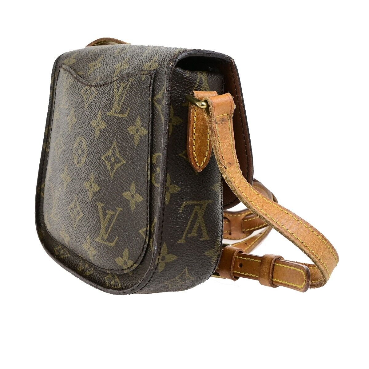 LOUIS VUITTON Mini Saint Cloud Shoulder Bag Monogram Leather BN M51244 65FB334
