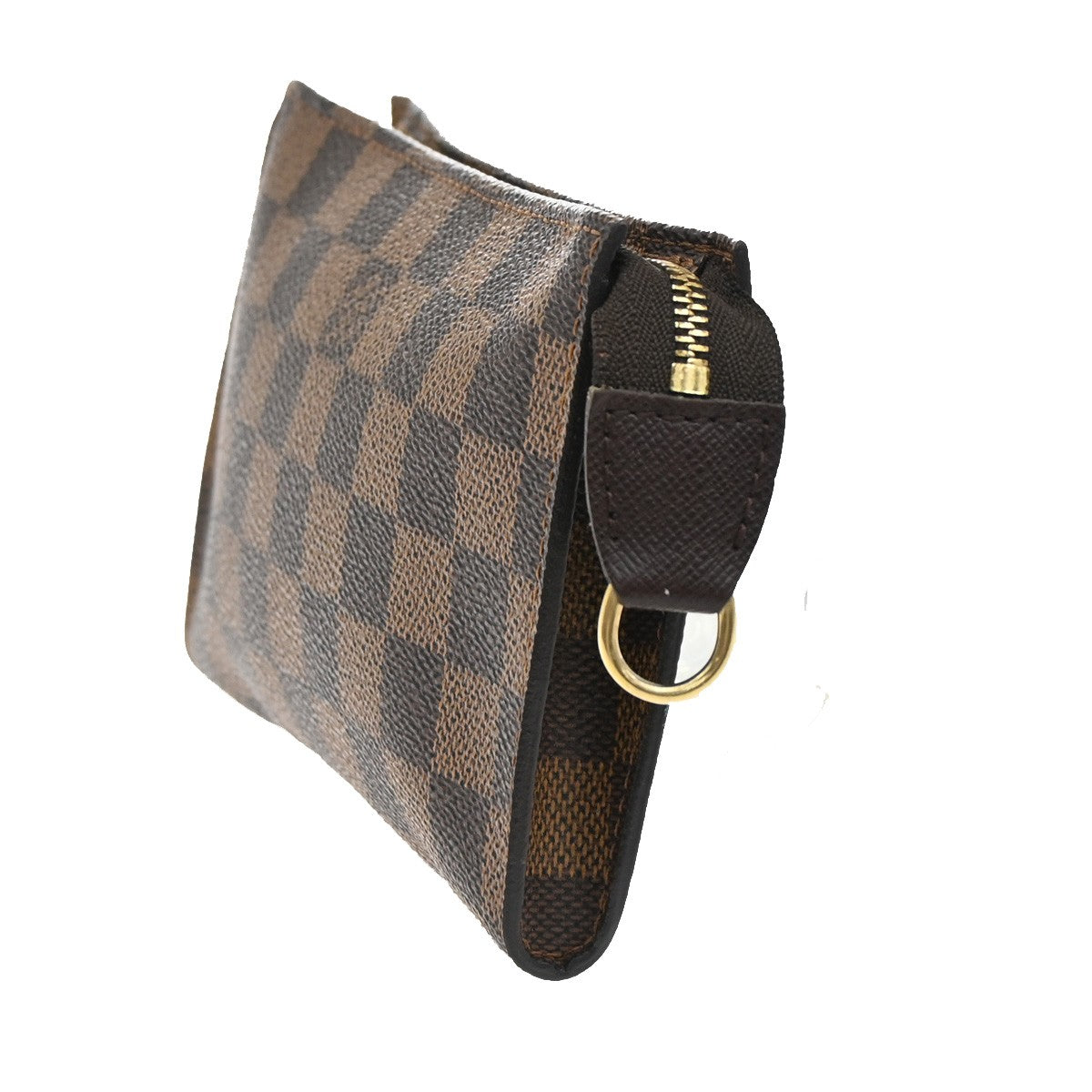 LOUIS VUITTON Marais Mini Pouch Damier Ebene Leather Brown France 04YH320