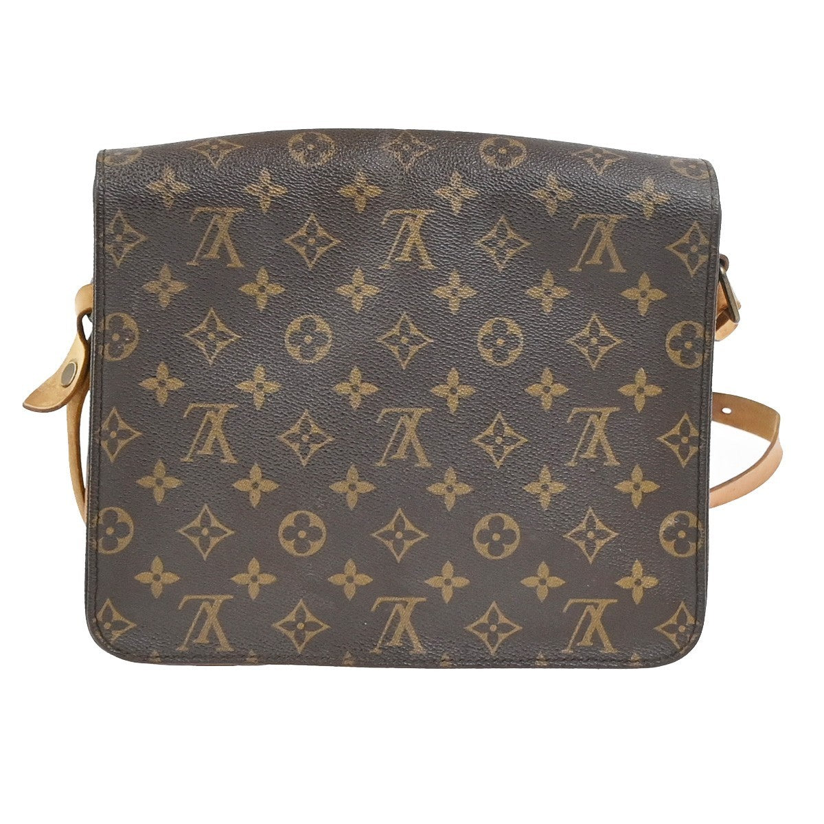 LOUIS VUITTON Cartouchiere GM Shoulder Bag Monogram Leather Brown M51252 39YJ091
