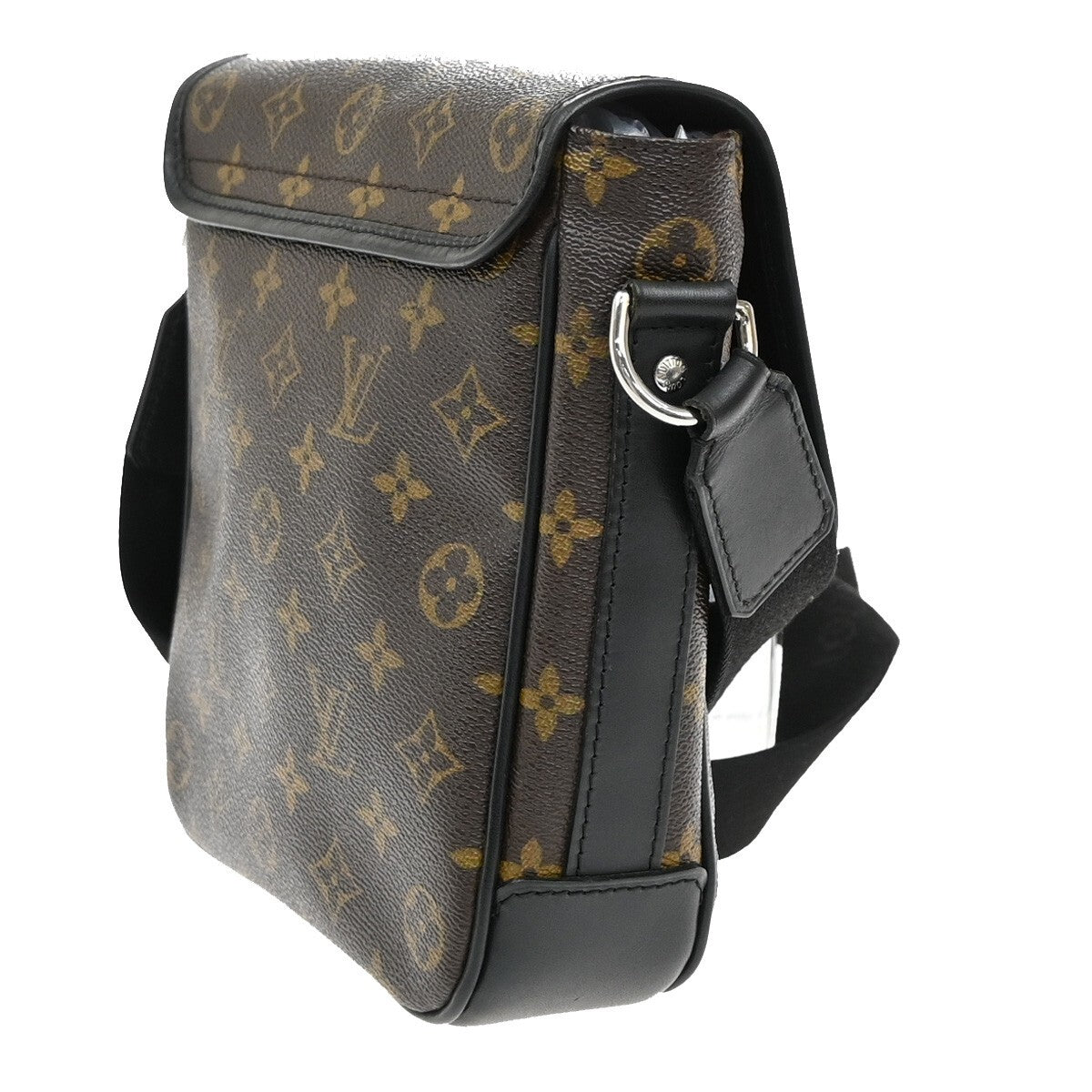 LOUIS VUITTON Bass PM Shoulder Bag Monogram Macassar Brown Black M56717 21EE303