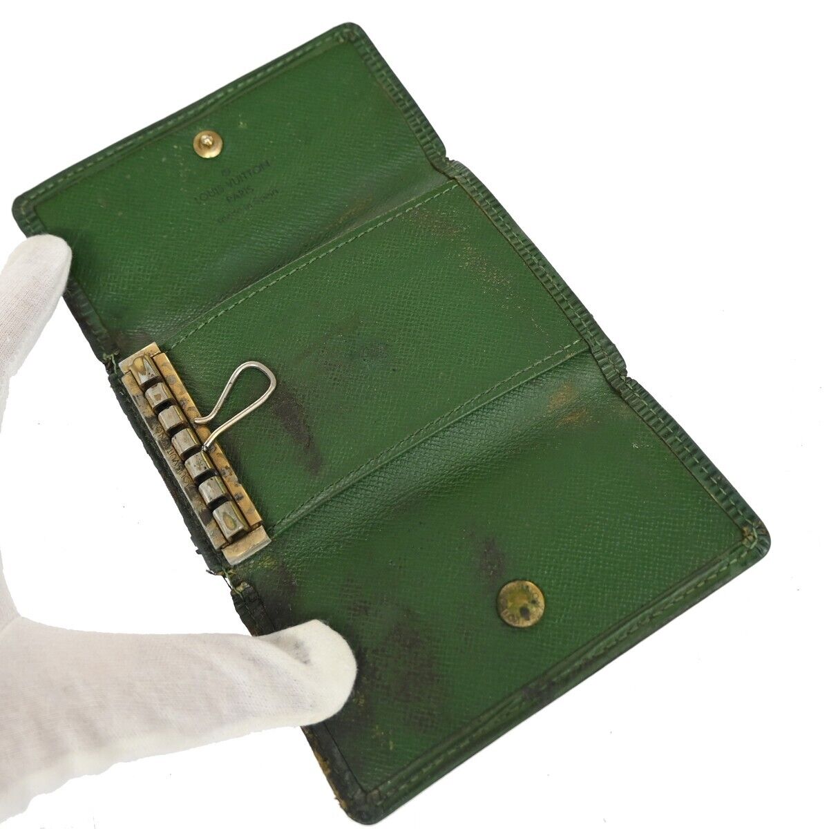 LOUIS VUITTON 3 Set Bifold Trifold Wallet Card Key Case Epi Leather BN 08EA202