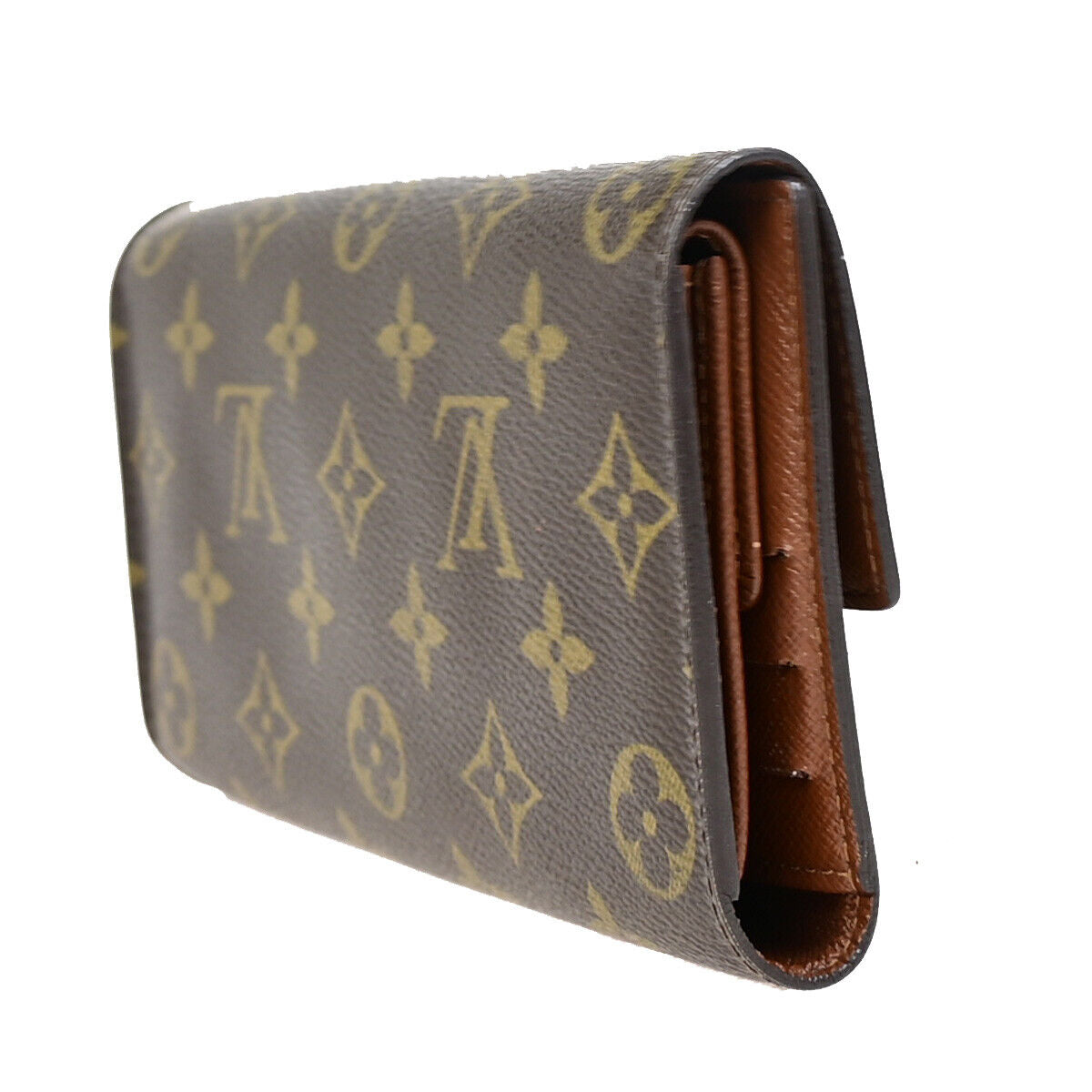LOUIS VUITTON International Long Trifold Wallet Monogram Leather M61215 67YE596