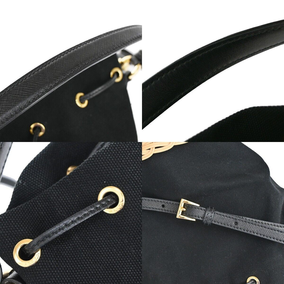 PRADA 2Way Plage Wicker 2Way Shoulder Hand Bag Straw Canvas Leather 669RH025